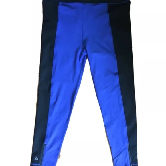 ZUZUZEN ACTIVE Black And Blue Active Wear Leggings Women Size L - Picture 2 of 7